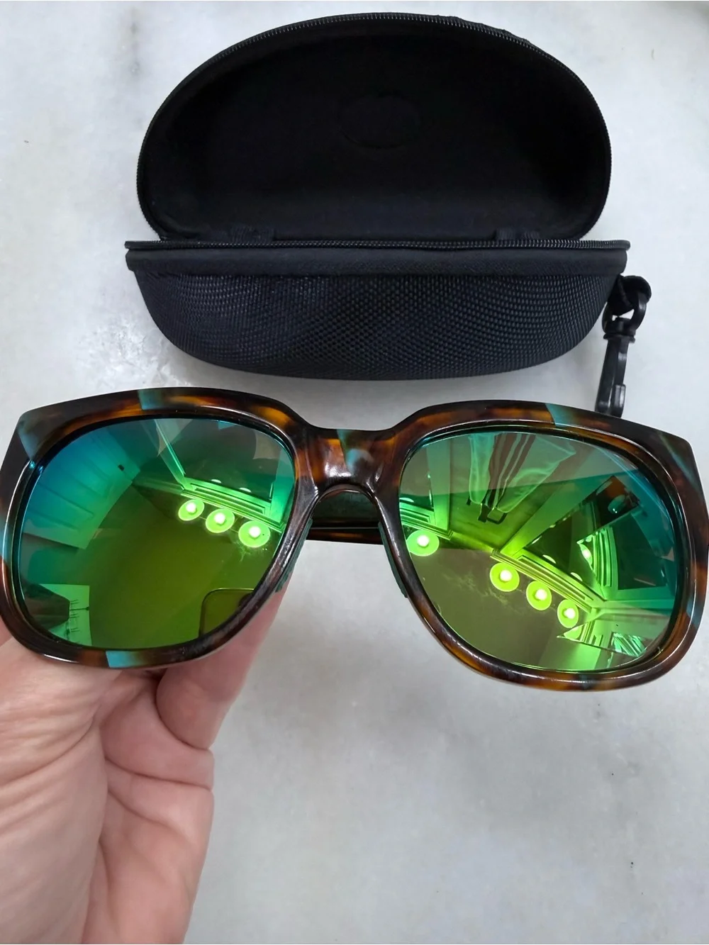 Costa Waterwoman Sunglasses with Green Mirrored Lenses